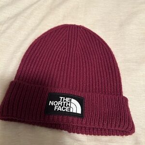The North Face Knit Cuffed Beanie - Deep Wine